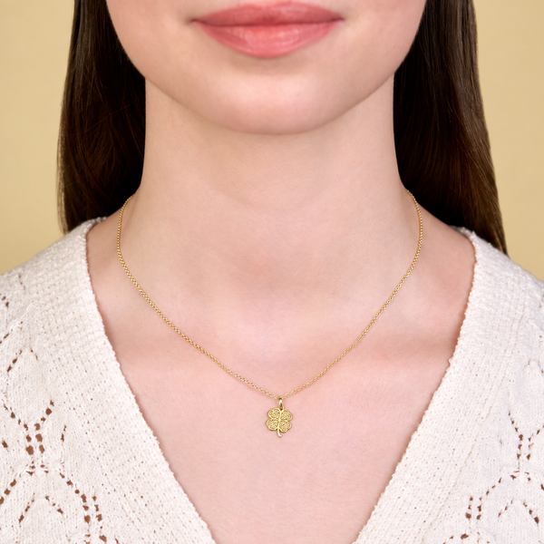 4 Leaf Clover Pendant Gold