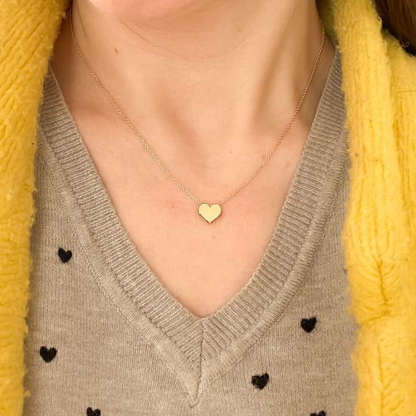 Heart Box Pendant Gold