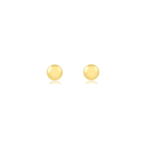 Baby Earring - Mini Ball Classic 18k Solid Yellow Gold