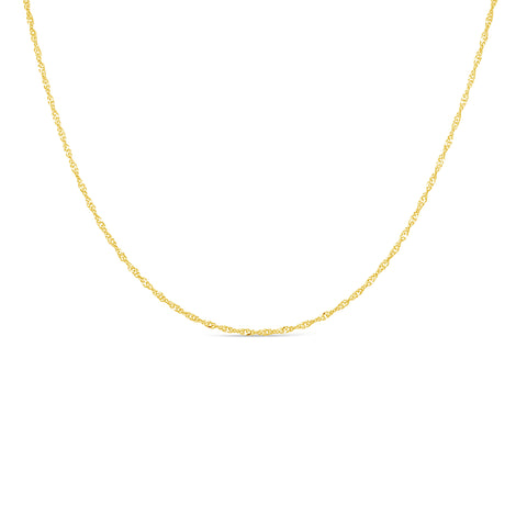 Gold Singapore Chain. 18k Solid Gold Singapore Chain