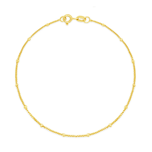 Gold Popcorn Groumet Bracelet. 18k Gold Popcorn Groumet Bracelet