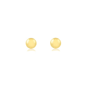 18k Gold Small Ball 5mm Stud