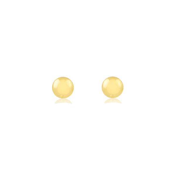 18k Gold Small Ball 5mm Stud