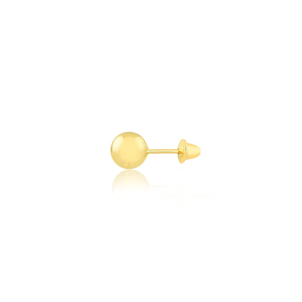 18k Gold Small Ball 5mm Stud