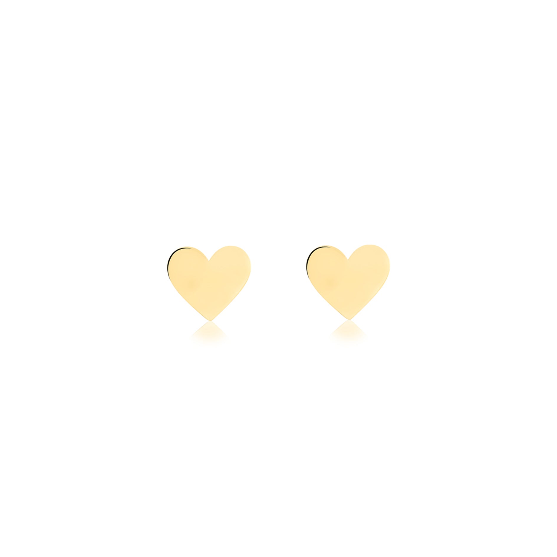 18k Gold Mini Love Heart 8x8