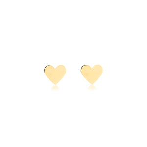 18k Gold Mini Love Heart 8x8