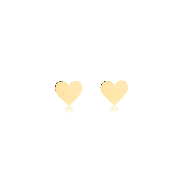 18k Gold Mini Love Heart 8x8