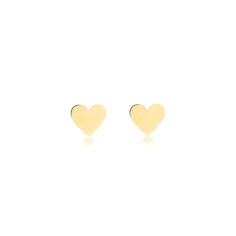 18k Gold Mini Love Heart 8x8