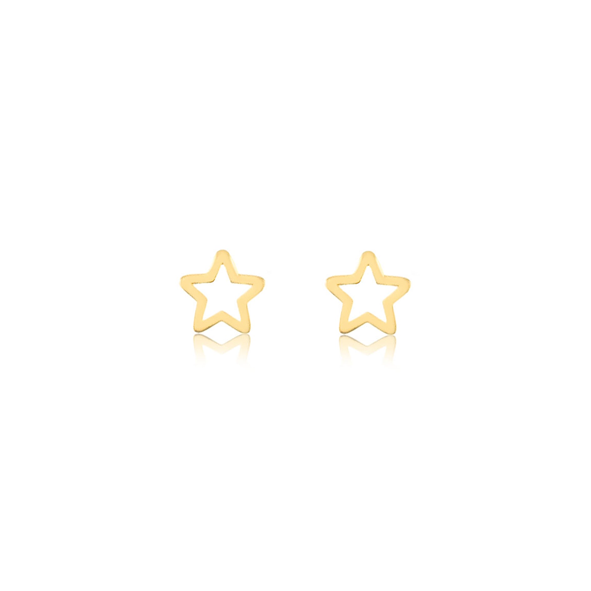 Gold Mini Star Earrings