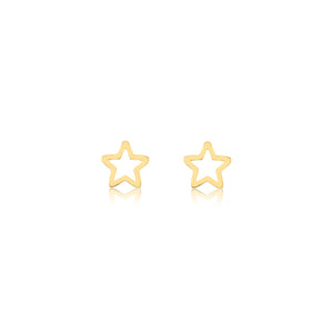 Gold Mini Star Earrings