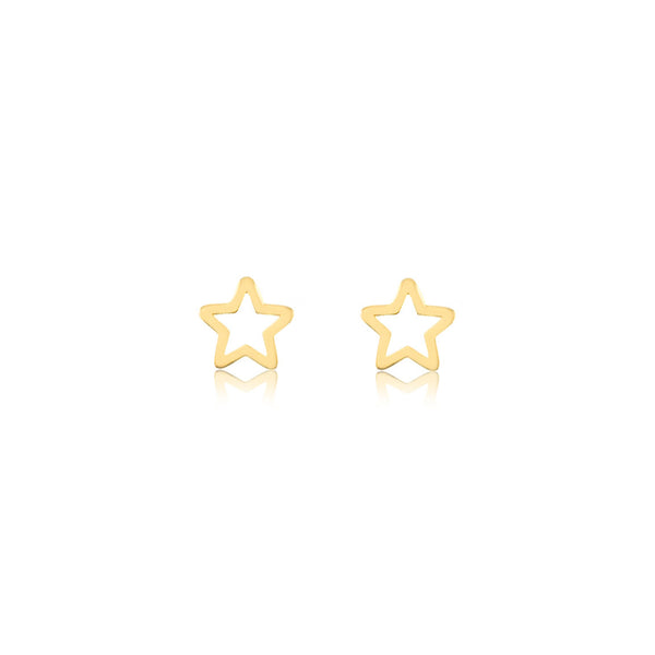 Gold Mini Star Earrings