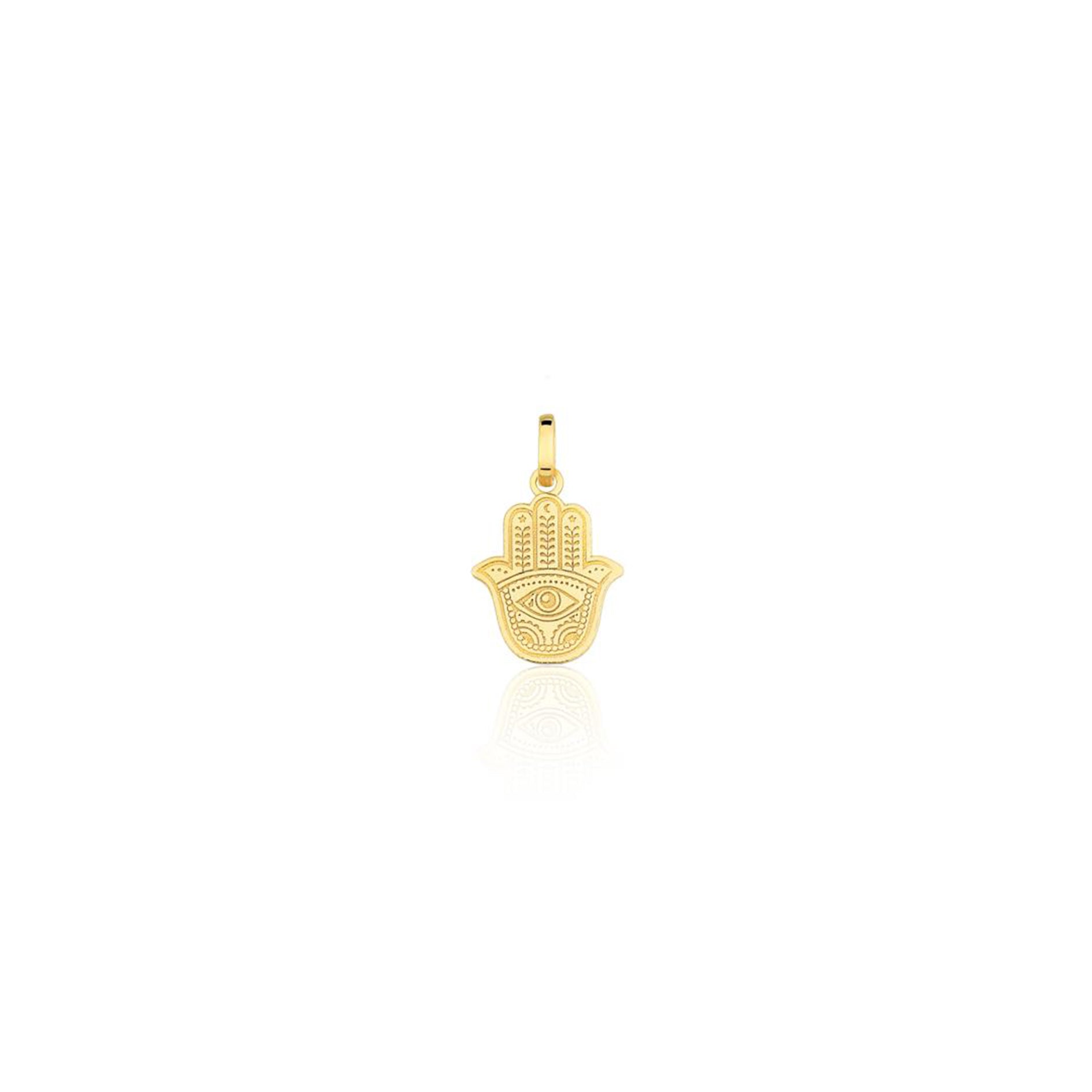 Hamsa Hand Pendant Gold